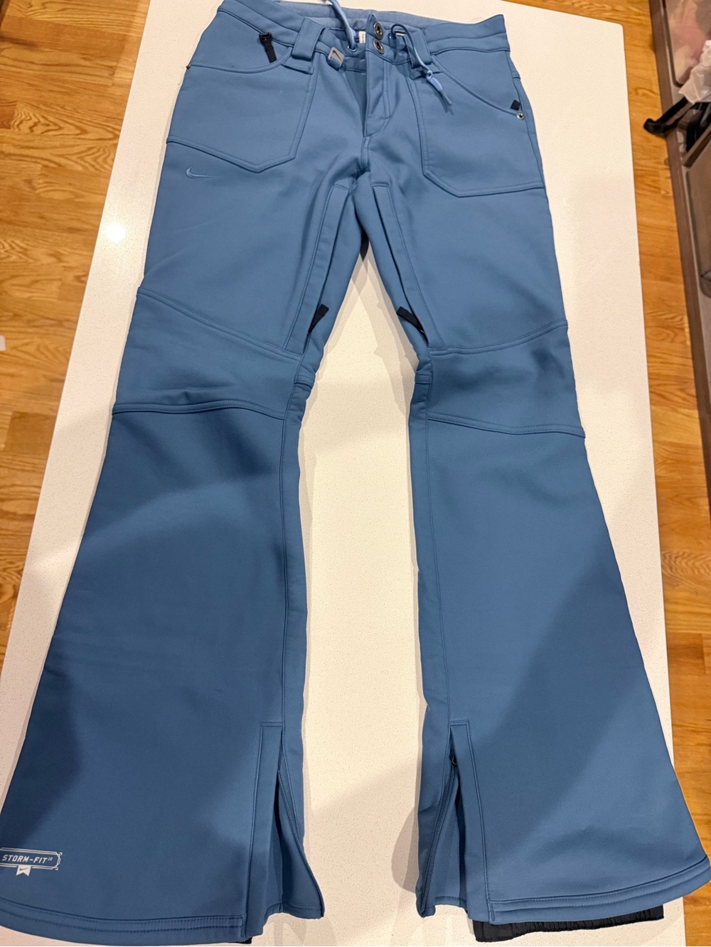 Nike Women's Slate Blue Flare Snow Pants